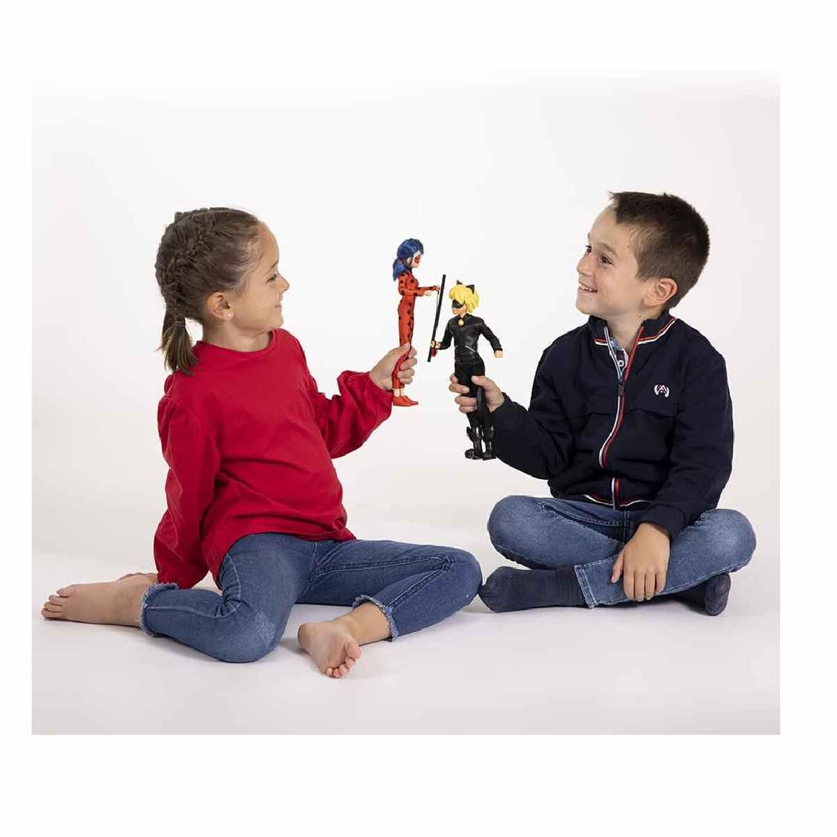 Ladybug - Pack de 2 muñecos de Ladybug y Cat Noir