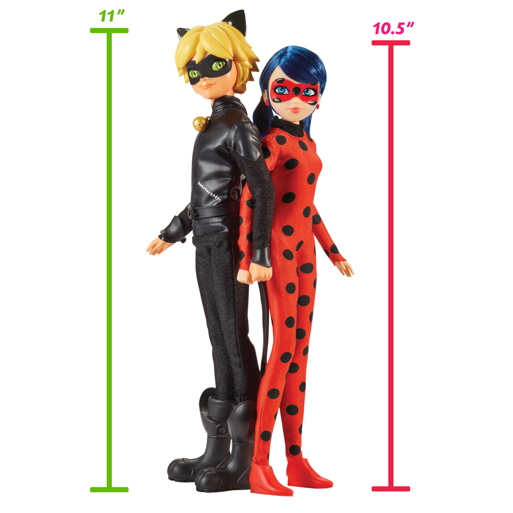 Ladybug - Pack de 2 muñecos de Ladybug y Cat Noir