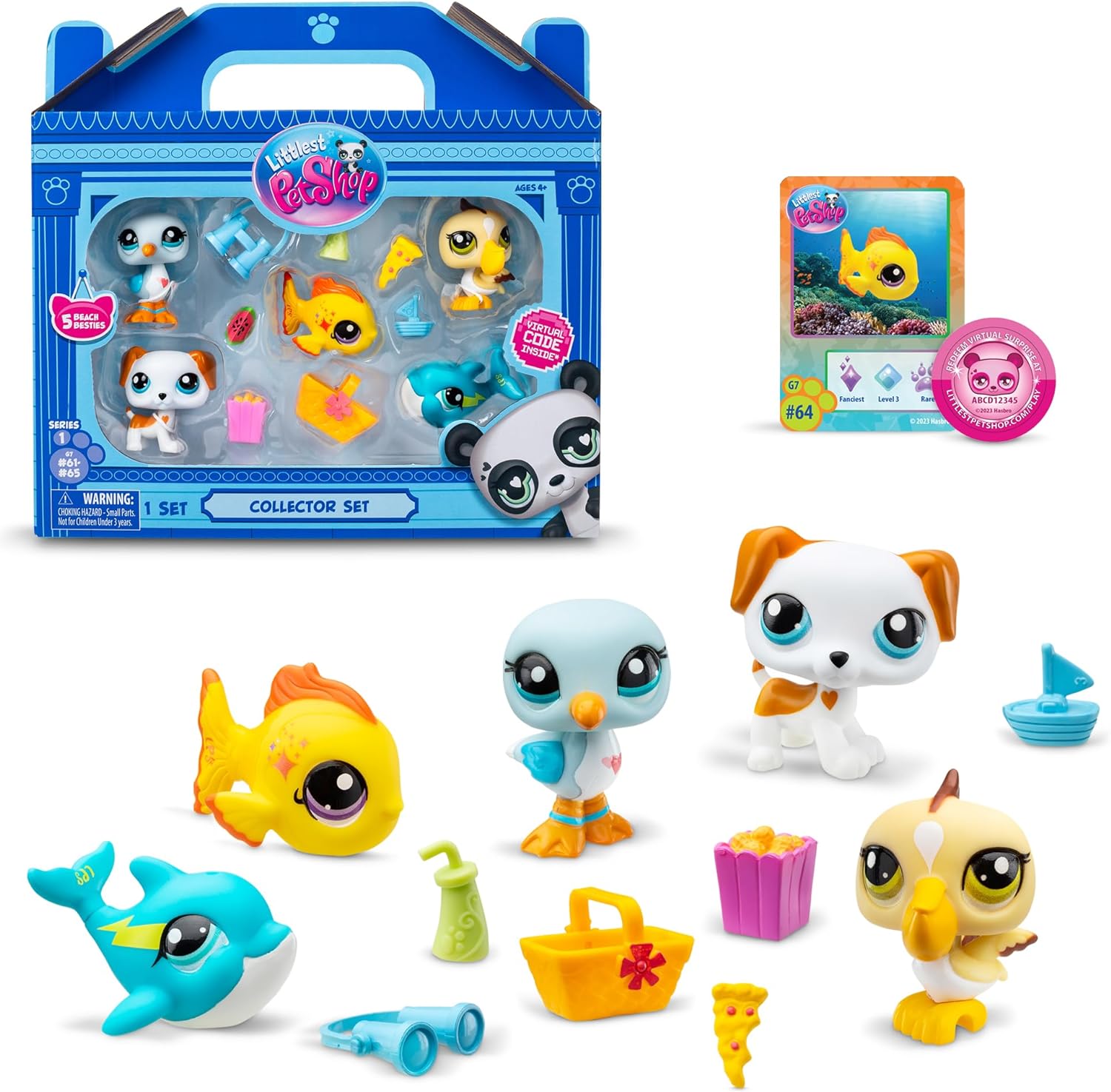 Littlest Pet Shop –  Pack de Colecionador 5 Mascote #61 a #65