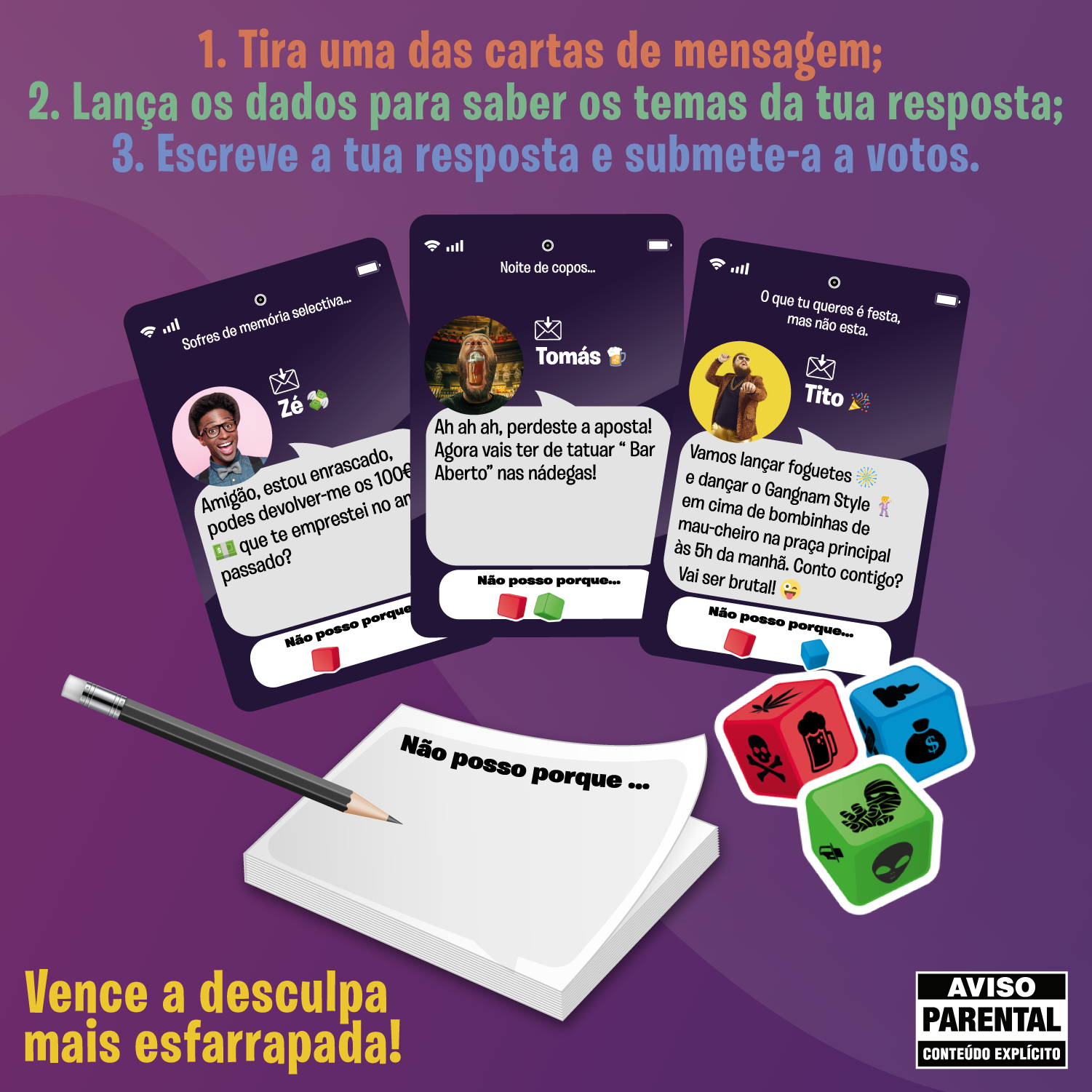 Mierdas para adultos - Juegos creativos en vivo