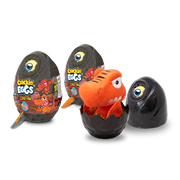 Huevos rompiéndose lava