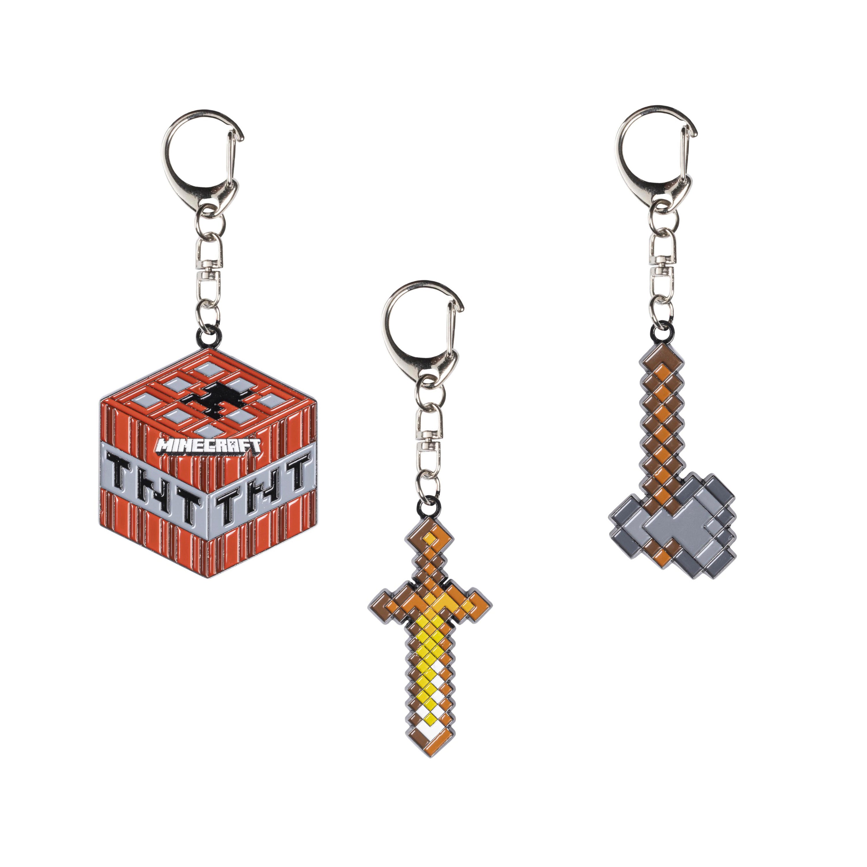 Minecraft 3-Piece Keychain Pack