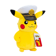 Pokémon - Peluche Capitão Pikachu 21 cm