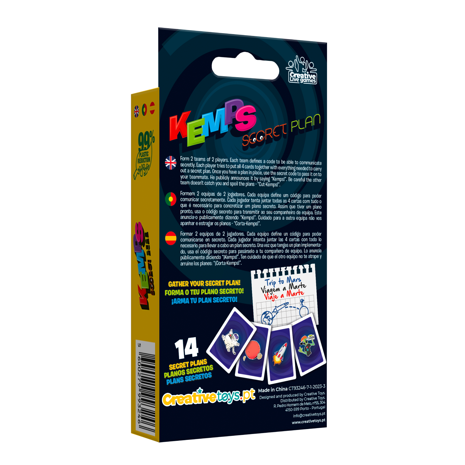 Kemps Secret Plan - Creative Live Games